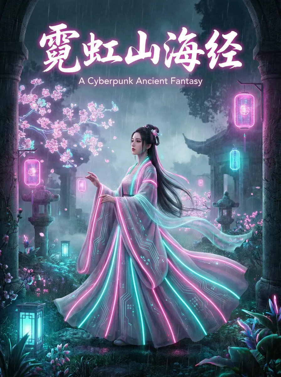 差差漫画登录页面免费打开漫画 古风奇缘短剧 - 霓虹山海经海报